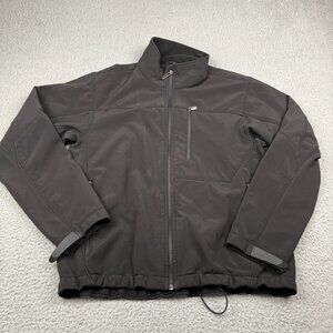 Tech By Tumi Jacket Medium Black Fleece Lined Softshell